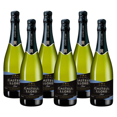 Crate of 6 Castell Llord Brut Cava 75cl